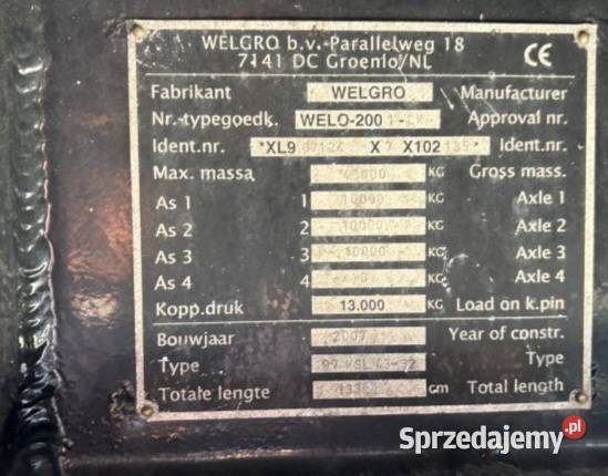 Naczepa do paszy silos cysterna Biała Podlaska