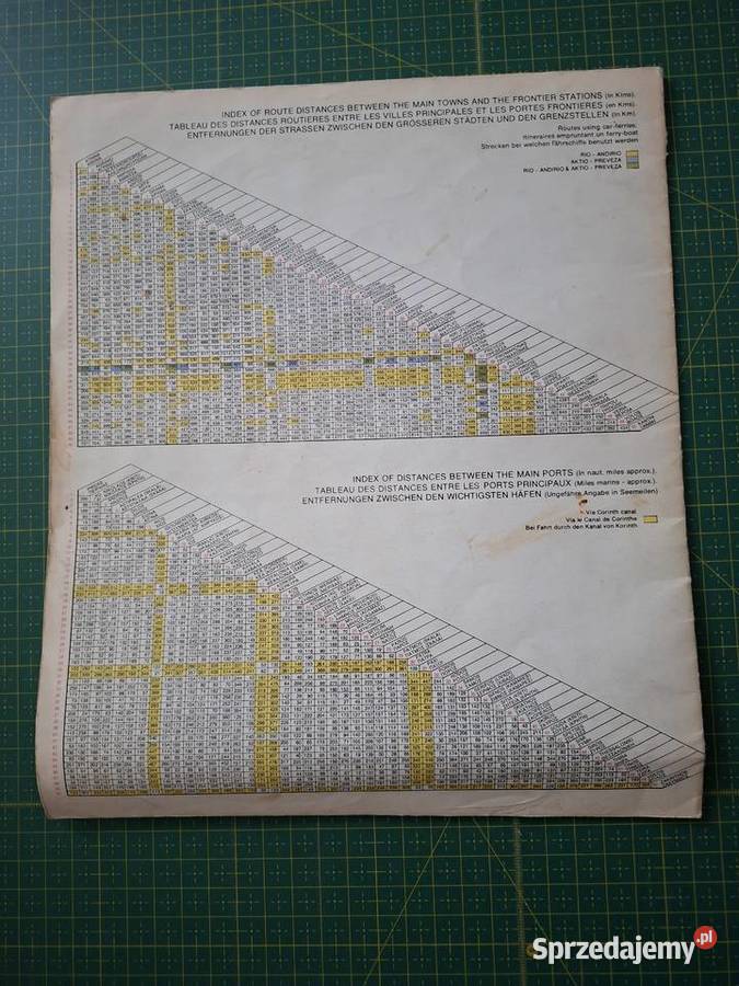 Greece Grece Gricheland maps cartes landkarten miękka Kraków