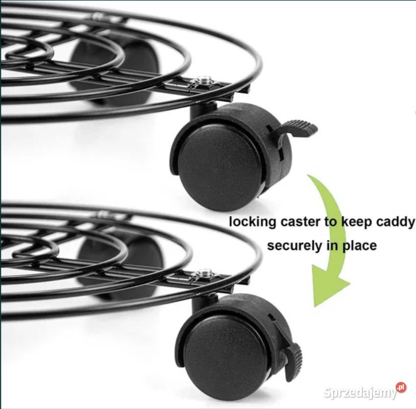 Nowe 2 wózki na rośliny stojak z kółkami Poraj