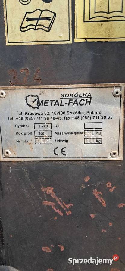 Ładowacz czołowy metal fach Stawiski