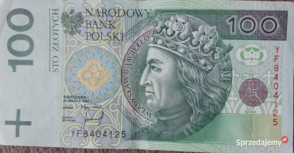 100 Władysław II Jagiełłoseria zastępcza wielkopolskie Konin