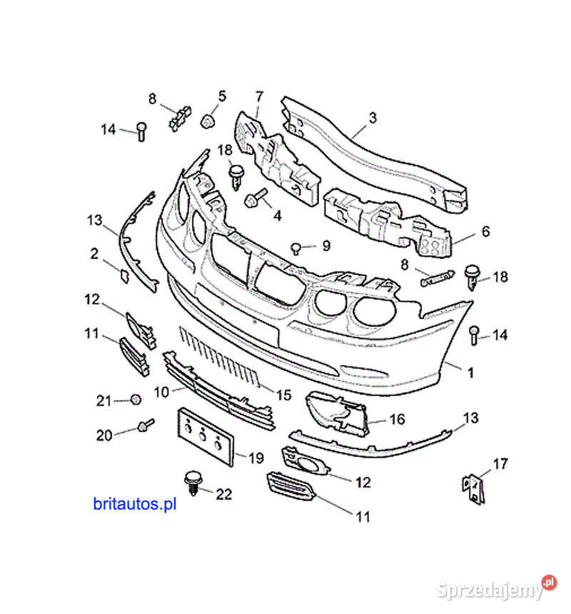 KRATKA ATRAPA ZDERZAKA GRILLE FRONT BUMPER LOWER osobowe Poznań