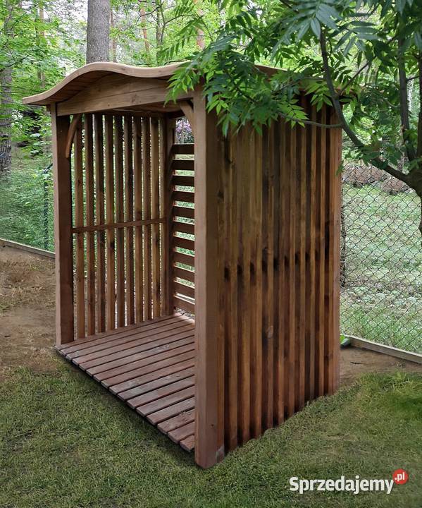 Drewutnia 2 x 11m wiata na drewno kominkowe dach Kalety