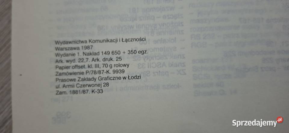 1 wydanie Kultowa Komputery osobiste 1987 Madej sprzedam