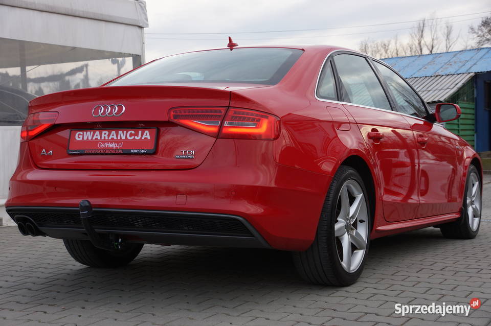 Audi A4 20 TDI CR 150 Lift 4x4 SLine Webasto Nowy Sącz