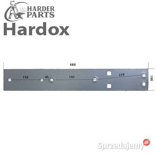 Płoza HARDOX 940950050S części do pługa nieuszkodzony