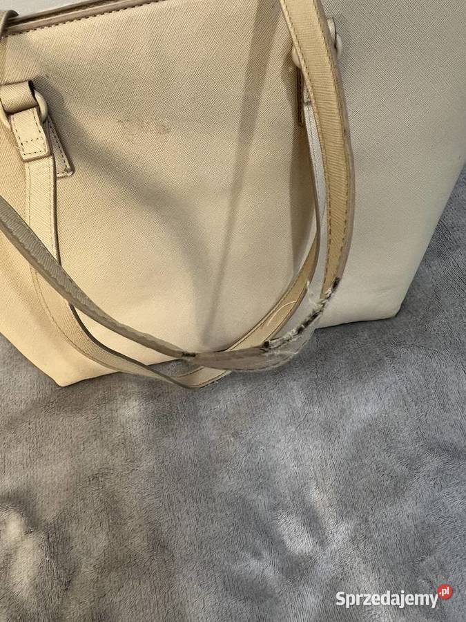Torba torebka shopper beżowa kremowa Jasło