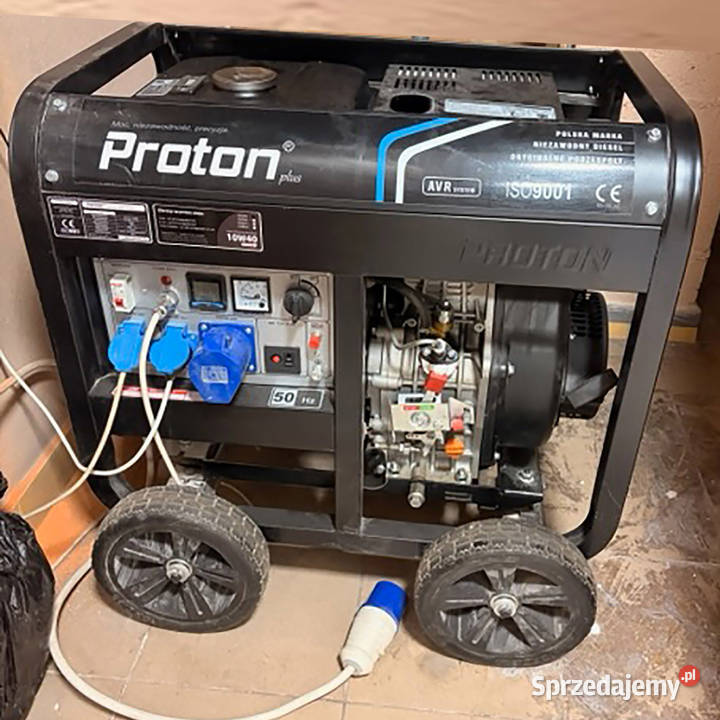Generator PROTON 1 Plus diesel 62 kW AC 230 V12V Rąbień sprzedam