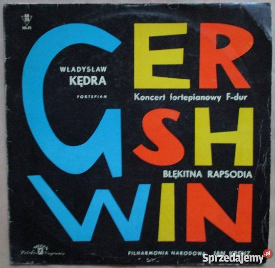 George GershwinWładysław KędrapianoPN XL 0138 łódzkie Łódź