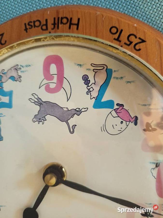 Zegar do nauki angielskiego z prawidłowym opisem Warszawa