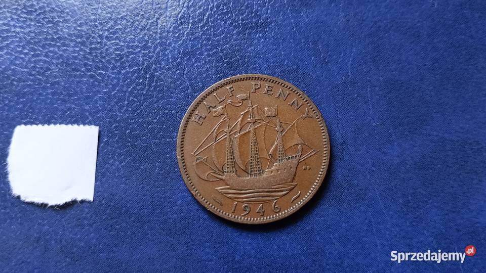 Stare monety 12 pens 1946 Anglia Lesko