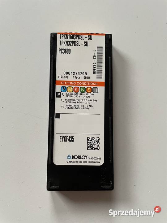 Płytki KORLOY TPKN1603PDSLSU PC3600