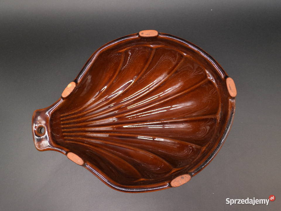 Stara niemiecka ceramiczna forma do ciasta Raszków