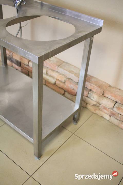 Stół gastronomiczny 100x60 otwory w blacie Góra