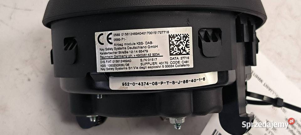 PODUSZKA AIRBAG ALFA ROMEO GIULIA 01561246940 kujawsko-pomorskie Lipno