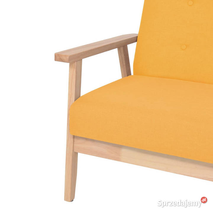 2 osobowa sofa tapicerowana żółta WM244658 Warszawa