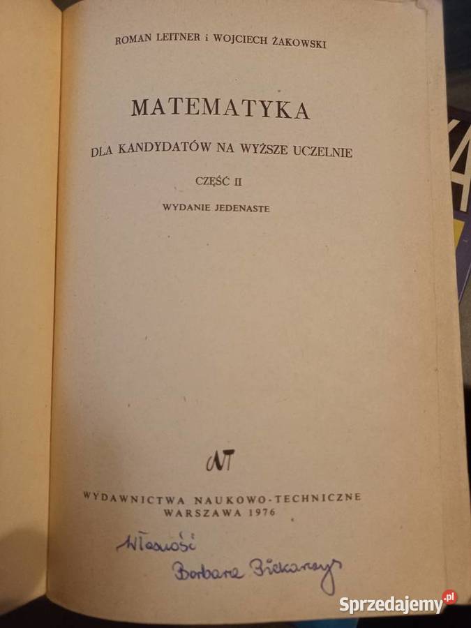 Matematyka szkół ponadpodstawowych wyższych Lublin