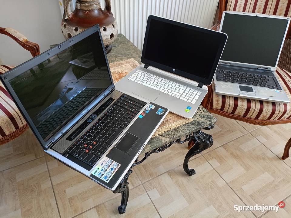 3 Laptopy MSI HP Bellagio MSI Drawski Młyn sprzedam