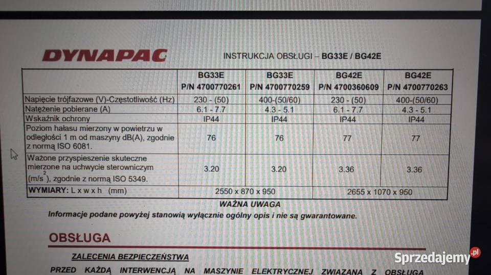 Zacieraczka do betonu elektryczna Dynapac 95 Budowa Turkowice