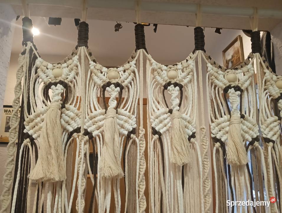 Makrama na drzwi okno śląskie Bytom