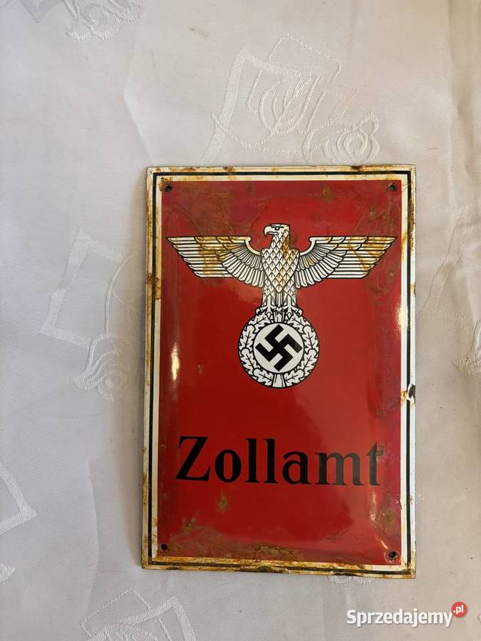Niemiecka tablica emaliowana III Rzesza Kraków