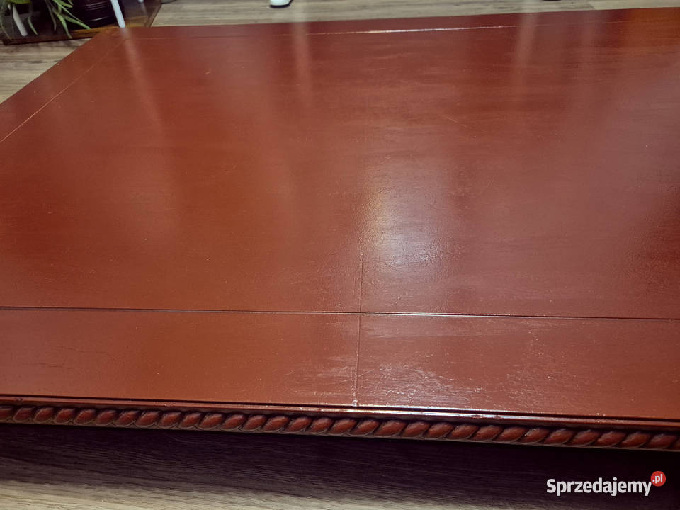 Vintage 135x85 Elegancki rzeźbiony stół Hepple 77cm mazowieckie Warszawa