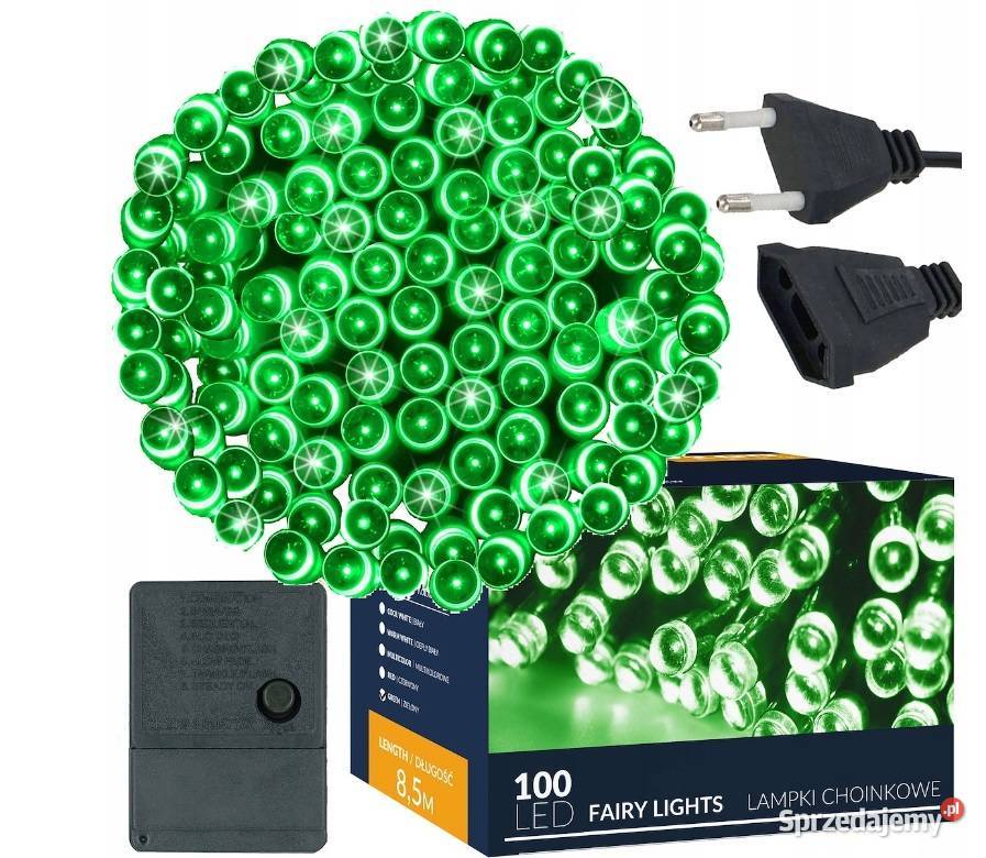 LAMPKI 100LED NA CHOINKĘ ZEWWEW ZIELONE 85M Kielce