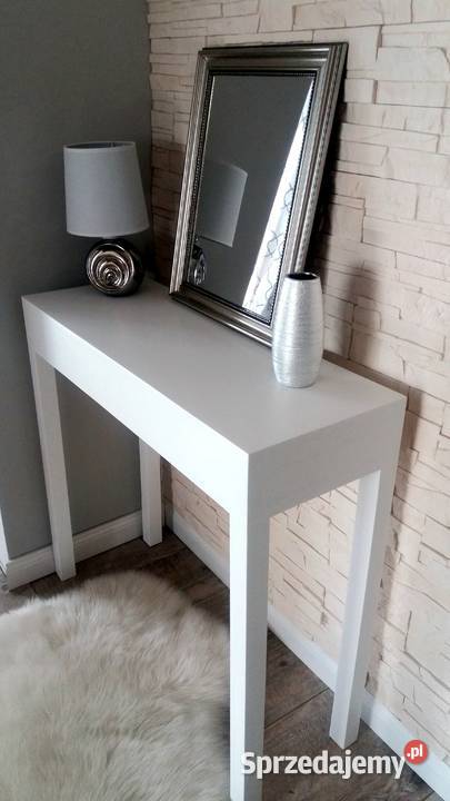 Konsola drewniana biała Warszawa