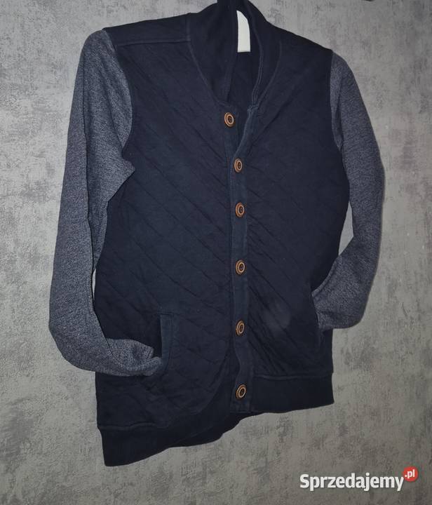 Bluza chłopiec granat guziki 152 Bluzy łódzkie
