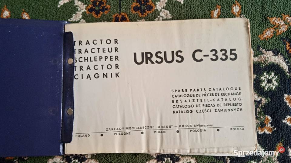 Katalog części zamiennych ciągnik rolniczy Ursus Lublin sprzedam