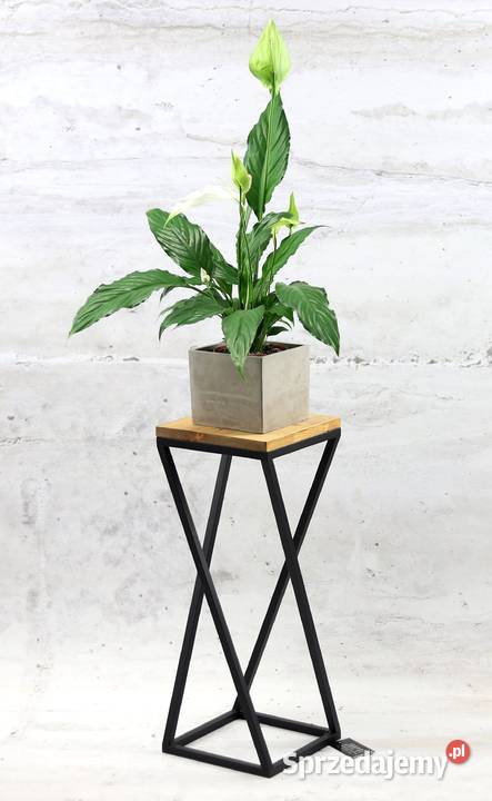 Kwietnik Metalowy Stojący Stojak na kwiaty 60 czarny mazowieckie Sobienie-Jeziory