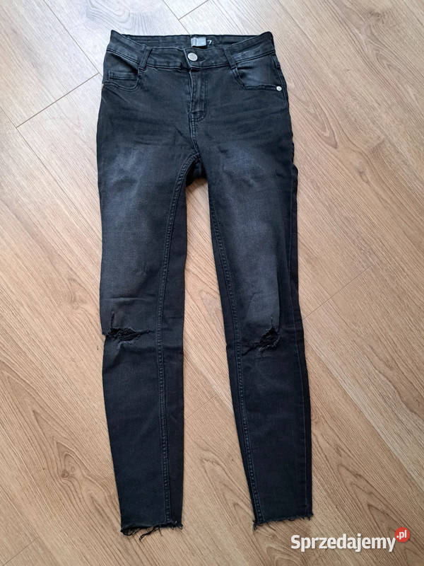 czarne jeansy fb sister skinny low waist r 27 Trąbki Wielkie