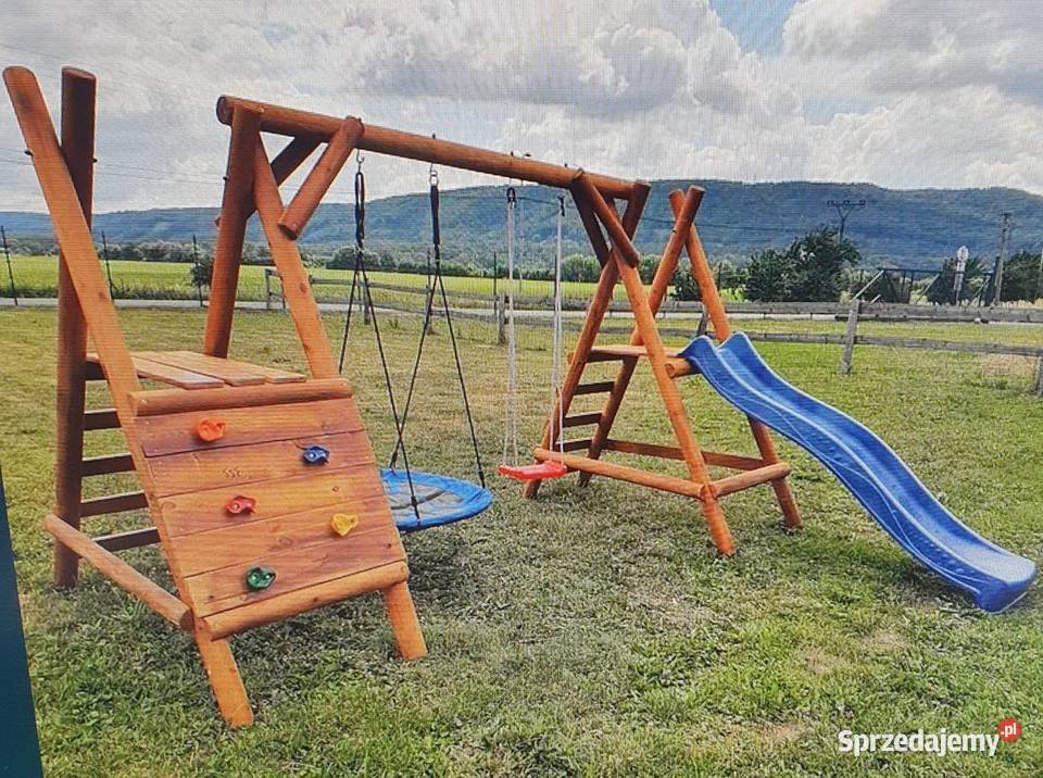 Plac zabaw z bali Tymek własna produkcja Bielsko-Biała