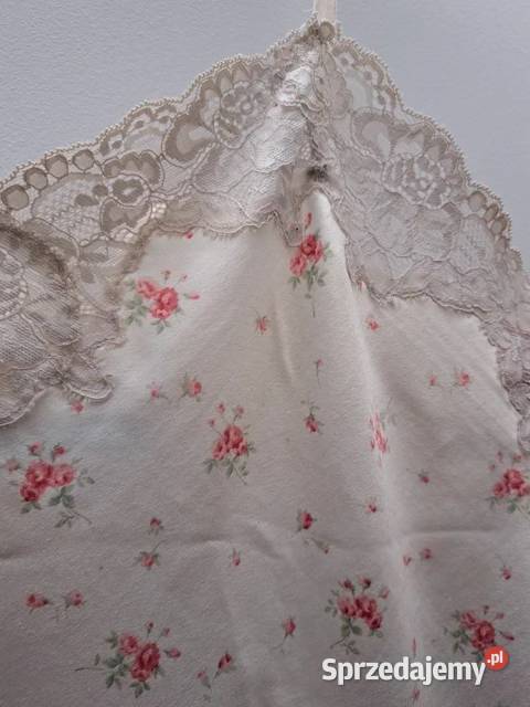 Satynowa halka w kwiaty Ralph Lauren M Inna marka Trąbki Wielkie