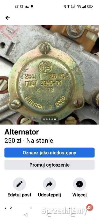 Alternator Wołga Piekary Śląskie