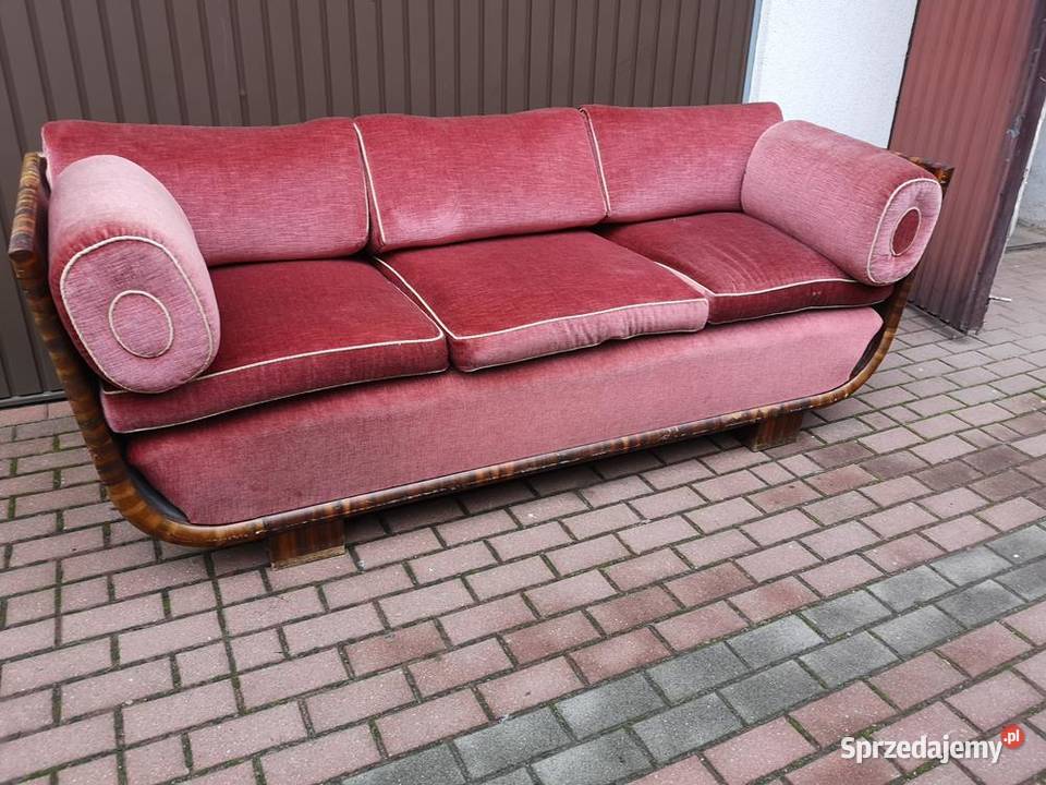 Sofa Kanapa ArtDeco Unikat Tulipan Palisander Swarzędz sprzedam