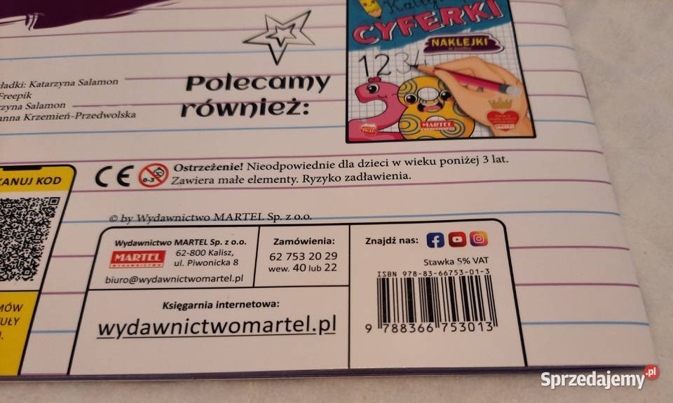 Kaligrafia Literki Martel Książeczki dzieci Czeladź