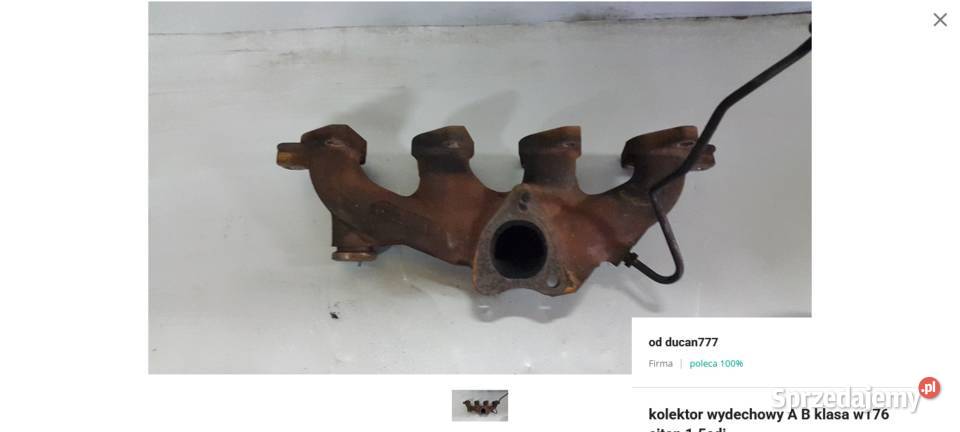 kolektor wydechowy A B klasa w176 citan 15cdi Jelcz-Laskowice