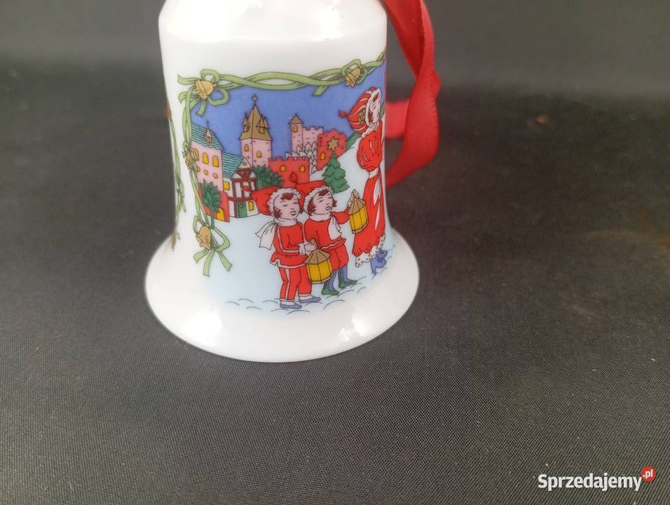 Porcelanowy dzwonek świąteczny Hutschenreuther Zielona Góra