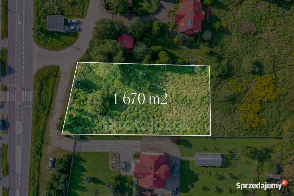 Działka Wejherowo Marynarki Wojennej 1670m2 asfalt Sprzedaż