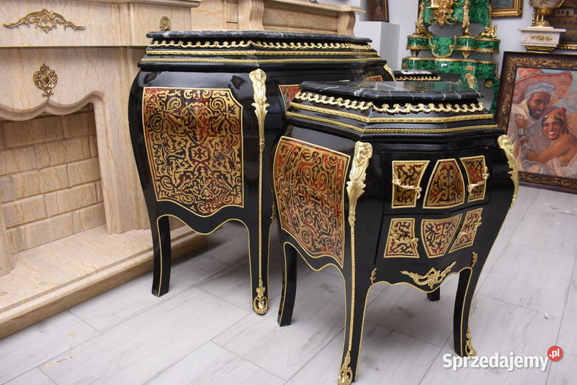 Komplet Boulle komoda 2 Szafki Marmur sprzedam
