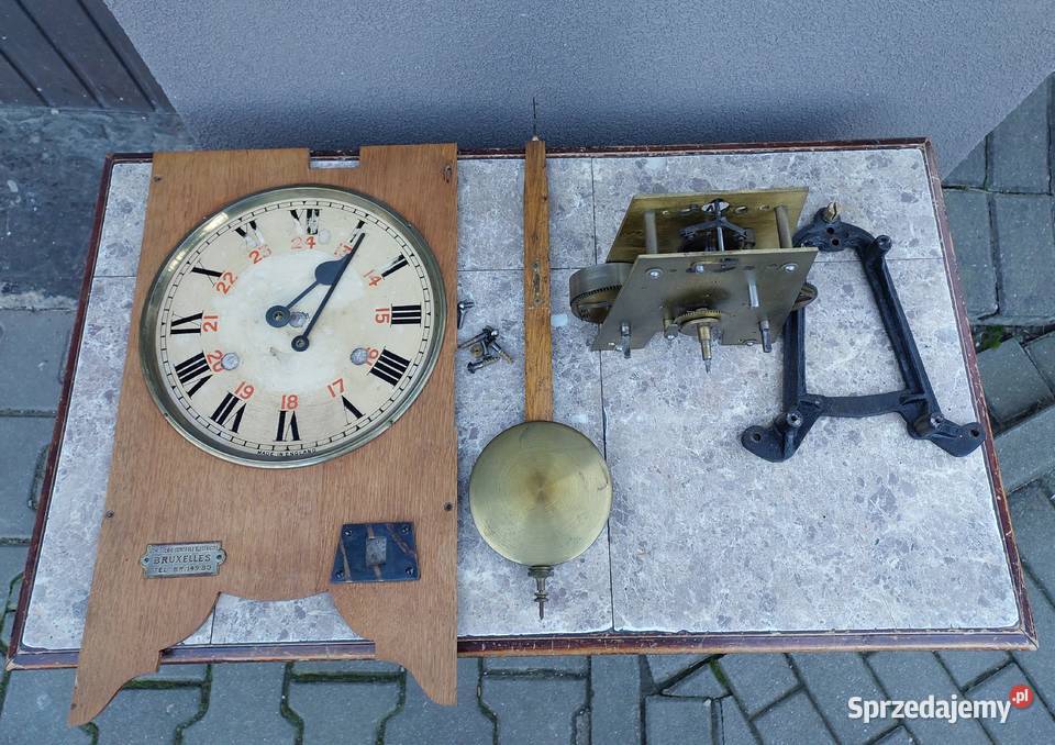 502 Mechanizm starego zegara fabrycznego czasu pomorskie Tczew