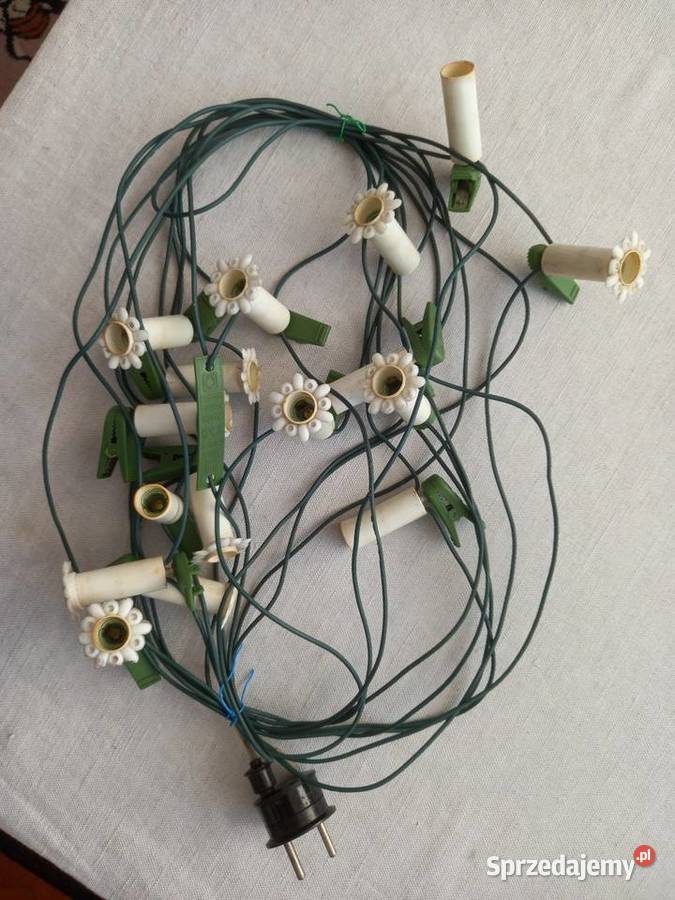 Lampki choinkowe E10 z czasów PRLu sprzedam