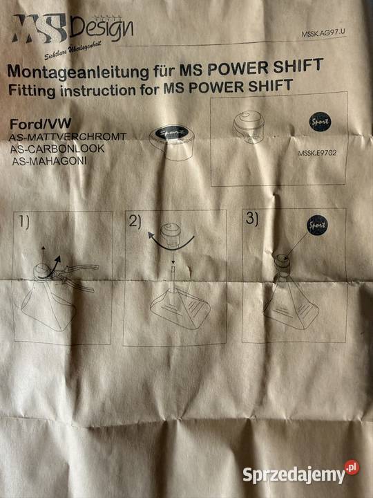 Gałka zmiany biegów MS Design Ford OE Typ A Czerwionka-Leszczyny