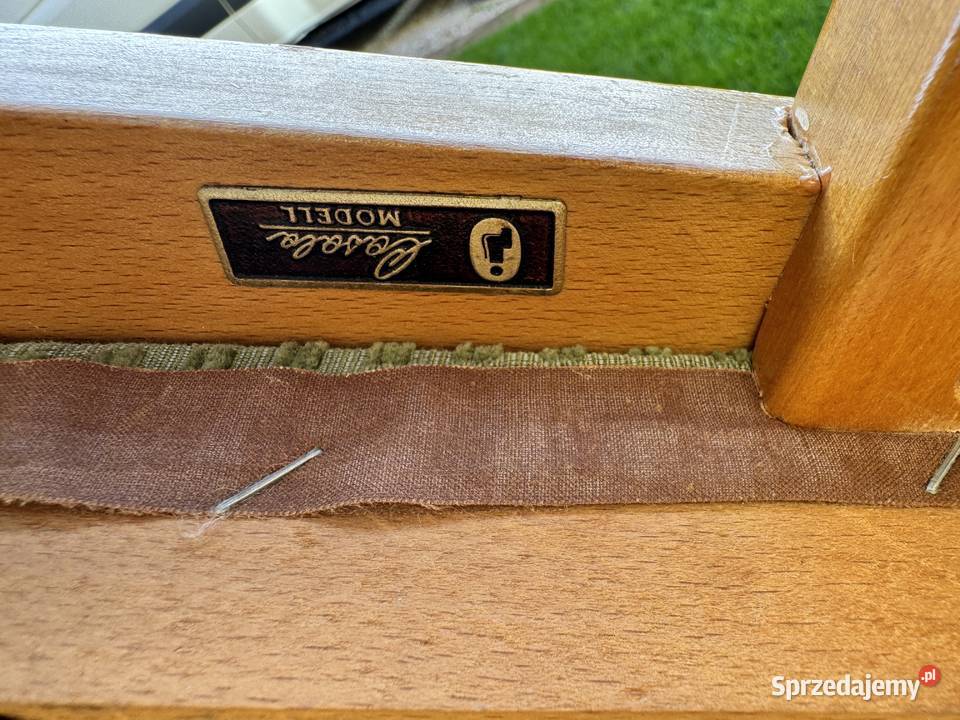 Krzesło Casala PRL art deco vintage stare