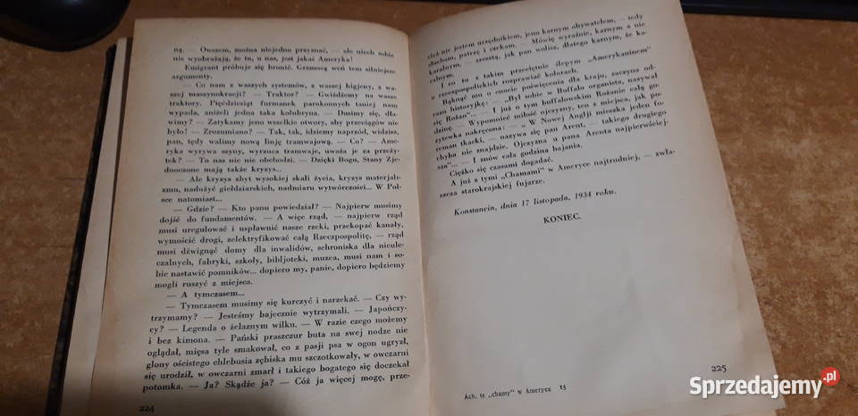 AchTe Chamy w Ameryce Gąsiorowpierwodruk z1935r Iwno