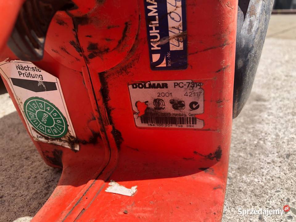 Piła do kostki betonu asfaltu DOLMAR Zbylitowska Góra