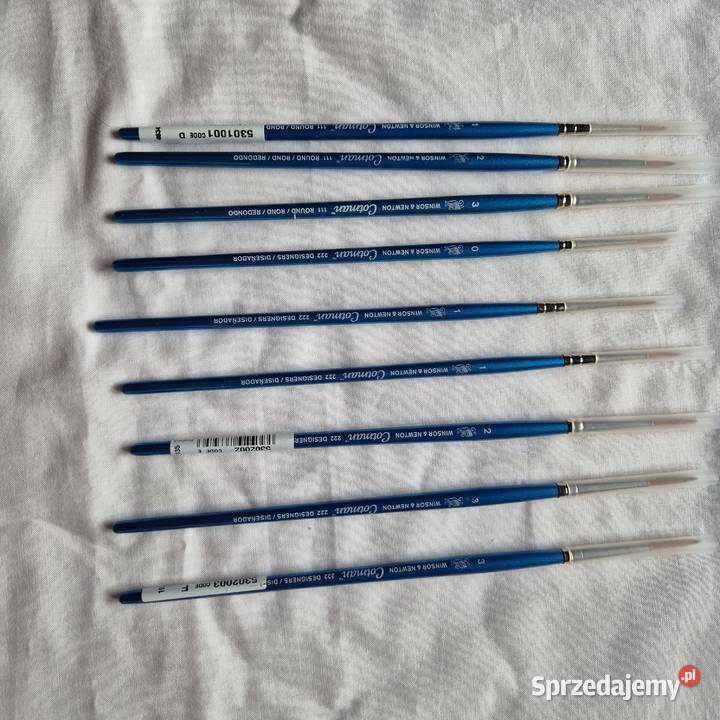Pędzle WinsorNewton 9 Cotman 222 Cotman 111 Brzesko