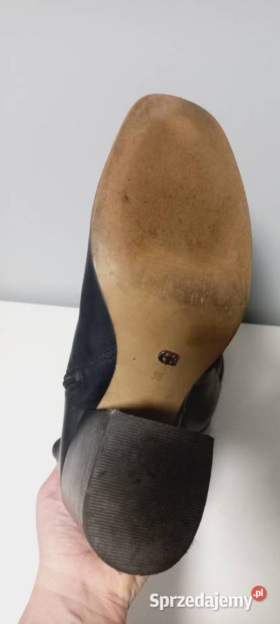 Botki skórzane na słupku jesień wiosna Gino Gino Rossi Gdańsk