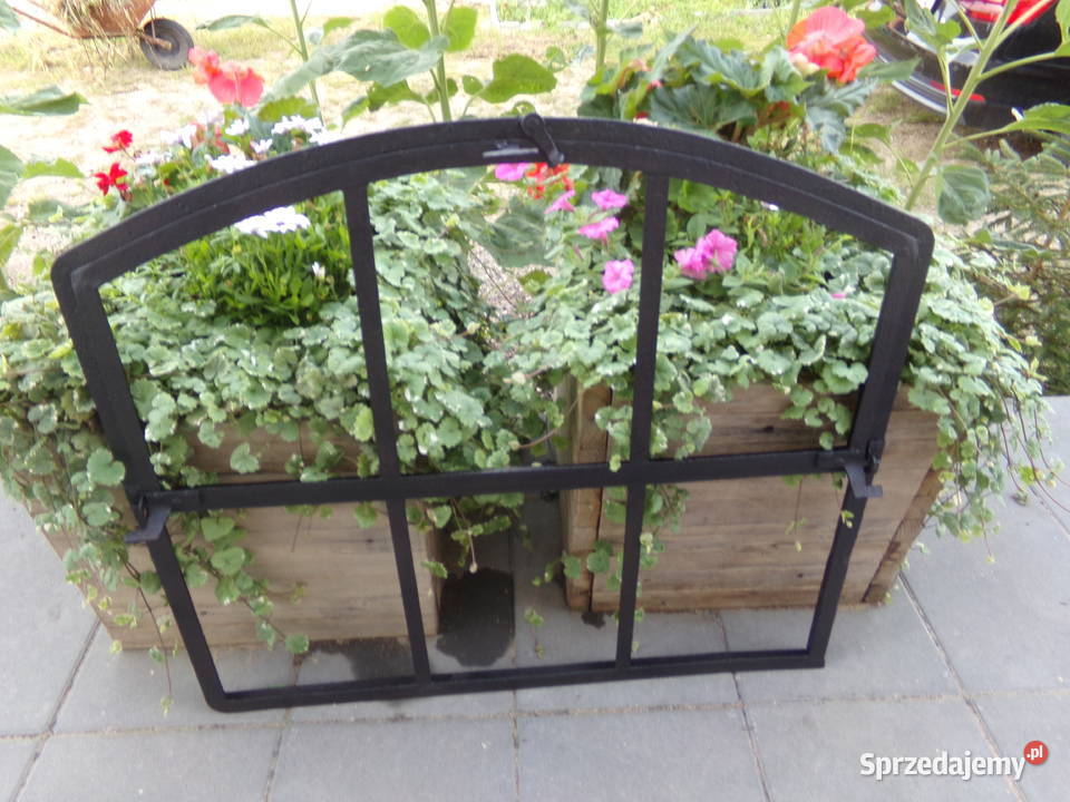 Stare okno loft retro lustro grill ogrodzenie Okna ścienne warmińsko-mazurskie Ełk